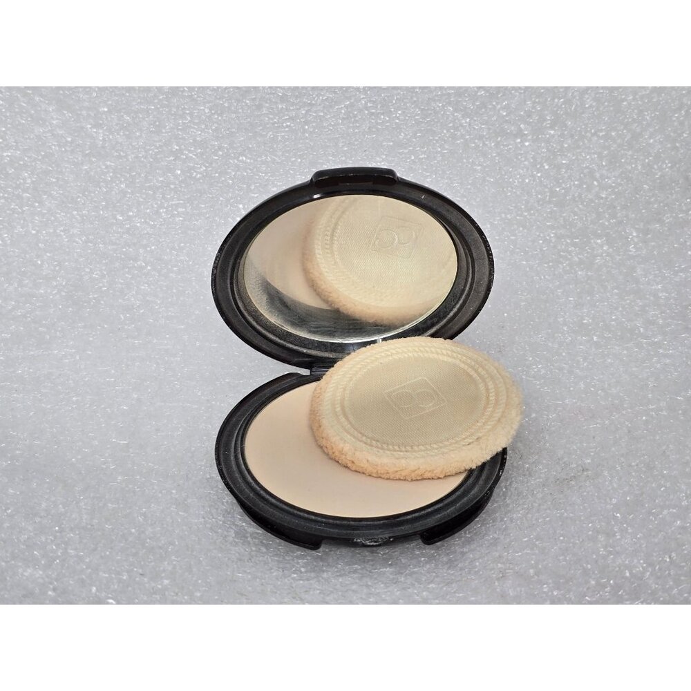 Vintage Noxell Noxzema Cover Girl Pressed Powder Compact w/ Mirror & Puff Ivory